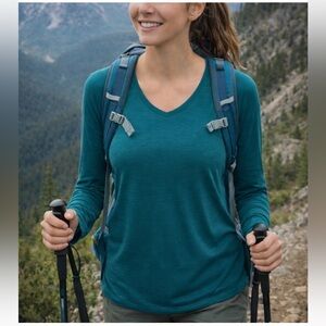 Segments Merino wool Base layer green L hiking skiing snowboarding biking